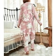 thumbnail image 2 of Eternatastic Women's 3 Piece Knit Lounge Set Pajama Long Sleeve Cardigan Sleeveless Top Pants Sweatsuit Pjs Sets, 2 of 7