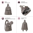 thumbnail image 3 of Mochila Baggallini Naples Convertible Sterling Shimmer, 3 of 8