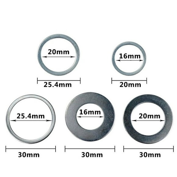 5Pcs Set Circular Saw Ring For Circular Saw Blade Reduction Ring Conversion Ring Shenzhuyue