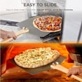 thumbnail image 4 of Pala para pizza KITCHUS MOON, grande, con cortador de aluminio de 14 pulgadas, 4 of 9