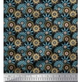 thumbnail image 1 of Soimoi Rayon Fabric Circle & Mandala Decor Fabric Printed Yard 56 Inch Wide, 1 of 1
