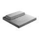 thumbnail image 2 of Meditación Conjunto de cojines de meditación Bordado de almohada multipropósito Elegante Cojín de plegable para sentarse en el piso para el hogar Gris, 2 of 8