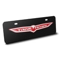thumbnail image 2 of Jeep Trailhawk 3D Logo 12" x 4.25" European Look Black Half-Size Stainless Steel License Plate, 2 of 5