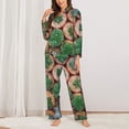 thumbnail image 2 of Sikiie Cactus 4 Women's Long-Sleeve Shirt and Full-Length Bottom Pajama Set (s-xxl)-Small, 2 of 7