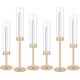 thumbnail image 1 of 6Pcs Gold Candle Holders, Portavelas de Vidrio Dorado, Portavelas para Velas de Pilar, para Decoración del Hogar, Boda, Comedor, Fiesta Decorativa (Vidrio Dorado), 1 of 14