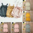 thumbnail image 3 of Débardeurs d'Été pour Bébé Fille Tops+pantalons Shorts en Coton, 3 of 4
