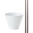 thumbnail image 4 of Delray Bone China Lightweight Chip Resistant Noodle Ramen Bowl with Chopsticks, White, Set of 4, 4.75-Inch, 4 of 4