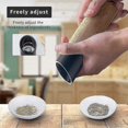 thumbnail image 2 of Salt And Pepper Mill Set With Tall Black And White Salt And Pepper Shakers With Adjustable Coarseness, 2 of 5