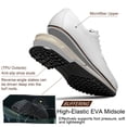 thumbnail image 3 of SKIUHS Men's Lace-Up Microfiber Golf Shoes - TPU Sole with Non-Slip Spikes for Golf Course Traction & Comfort, 3 of 5