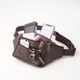 thumbnail image 2 of Men Women PU Waist Belt Bag Slim Purse Hip Pouch Hiking Camping Outdoors Travel Stylish Fanny Pack, 2 of 10