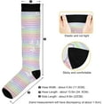 thumbnail image 4 of GZHJMY High Elasticity Compression Socks, High Knee Socks Adult Universal Leisure Relieve Fatigue,Spring Summer Travel Daily with Running (2 Pair), 4 of 7