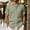 Army Green, variant on Men's Casual Linen T-Shirt Turndown Collar Solid Color Breathable Sports Top