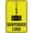 Warning Sign 3, variant on Tasmanian Devil Please Drive Slowly Bright Yellow Sign 8"x12" Outdoor UV Printed Aluminum, Weatherproof Security For Home Or Business, Yellow Devil Slow Marker