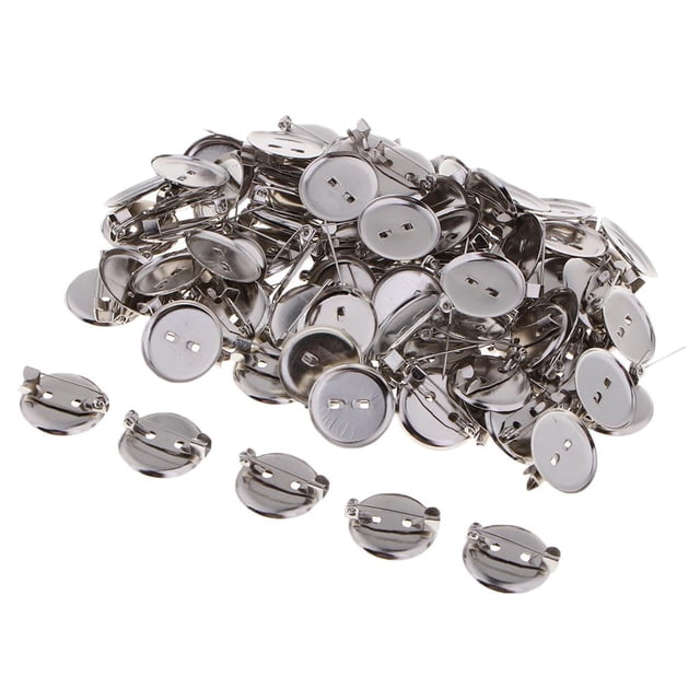 Broche de pin de metal plano Sunnimix 100 Uds 20 mm