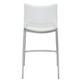 thumbnail image 6 of Set of Two White Faux Leather and Silver Mod Ergo Counter Chairs, 6 of 9