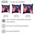thumbnail image 4 of 2 Pack Throw Pillow Covers Cat Playing Guitar Galaxy Decorative Pillow Cases Home Decor Square 18x18 Inches Pillowcases, 4 of 7