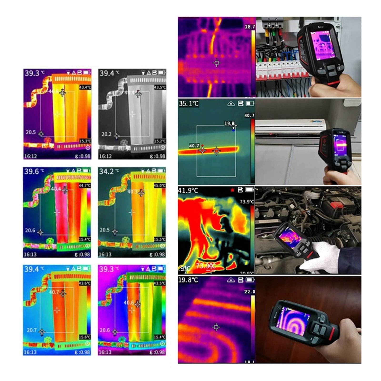 Thermal Imaging Camera, Vision Infrared Thermometer Handheld High Definition Thermal Camera