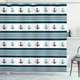 thumbnail image 1 of Ambesonne Anchor Shower Curtain, Anchor Hipster, 69"Wx70"L, Blue Black White, 1 of 3
