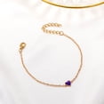thumbnail image 2 of Xihbxyly Pulsera de Moda para Mujer con Forma de Corazón, Color Melocotón, con Aceite, Minimalista, Versátil y con Cadena de Tenis., 2 of 4