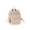 Beige, variant on Women Solid Color Backpack Preppy Style Nylon Mini Rucksack (White)