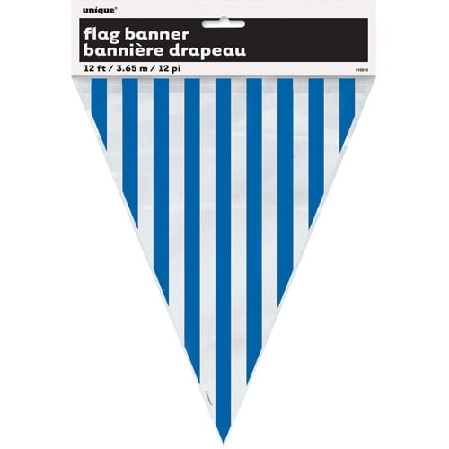 Unique 36' Blue Striped Peanut Banner (3 packs)