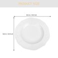 thumbnail image 4 of Porcelain Dinner Plate Porcelain Emboss Plate Dessert Plate Food Serving Plate Salad Plate, 4 of 9