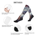 thumbnail image 6 of Bixox Red And White Fire Bird Print Compression Socks,Compression Socks Women & Men Circulation for Medical,Running,Athletic, 6 of 7