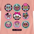 thumbnail image 3 of LOL Surprise! Dolls - All Dolls Together - Toddler & Youth Girls Short Sleeve Graphic T-Shirt, 3 of 5