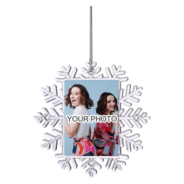 Family Photo Xmas Tree Hanging Ornament Decoration Personalised Bauble Gift A2L7
