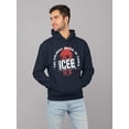 thumbnail image 2 of Frosty ICEE Wave Delight - Coldest Drink Town Graphic Men's Hoodie, 2 of 4
