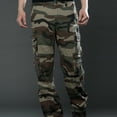 thumbnail image 3 of Summer Savings Clearance Cargo Pants For Men Men's Trousers Multi-pocket Overalls Loose Casual Pants Straight Leg, 3 of 7