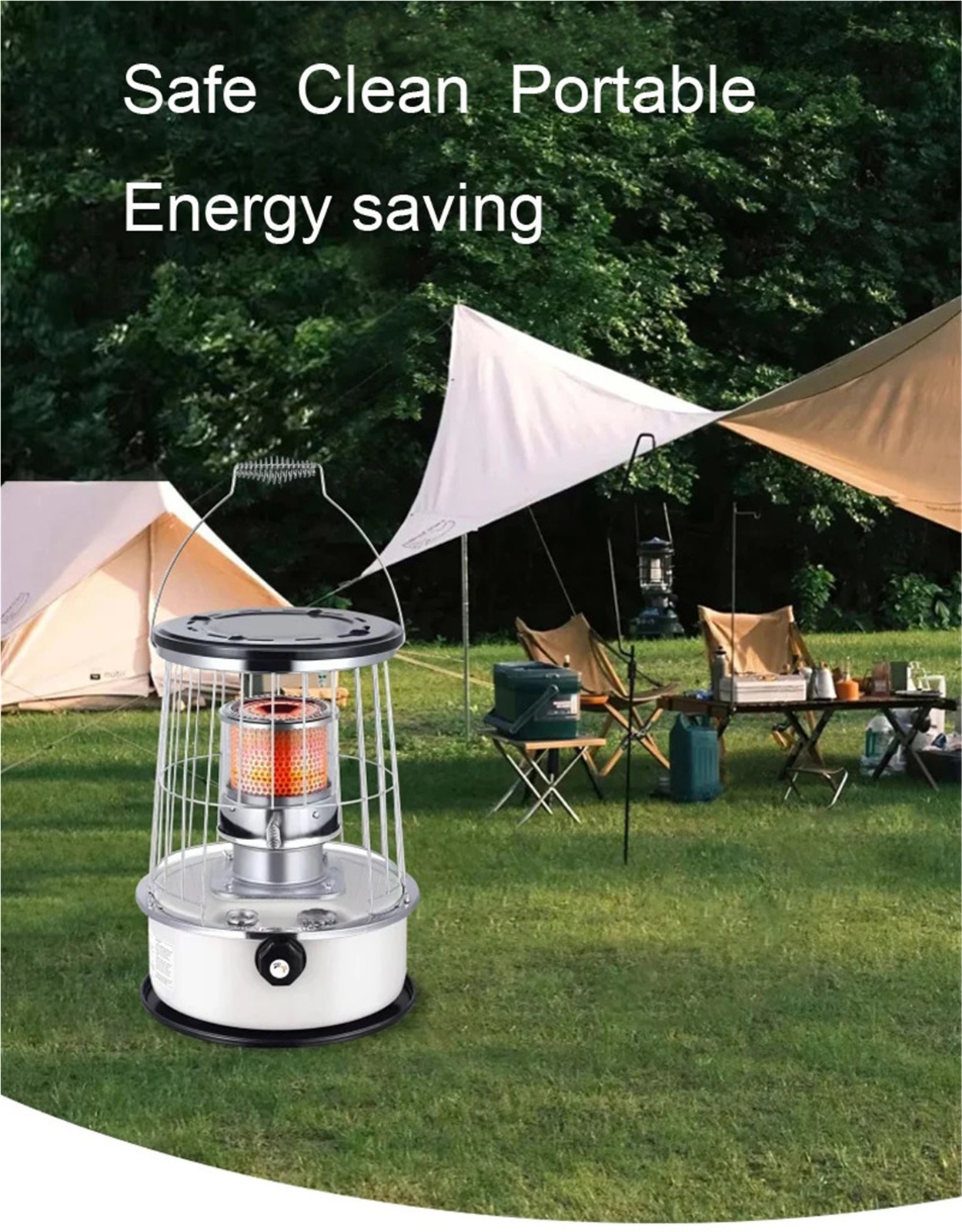 Portable Oil Stove For Indoor And Outdoor Use Kerosene Heater With Gas Solar Power Source Camping Accessories ,Heating Fast