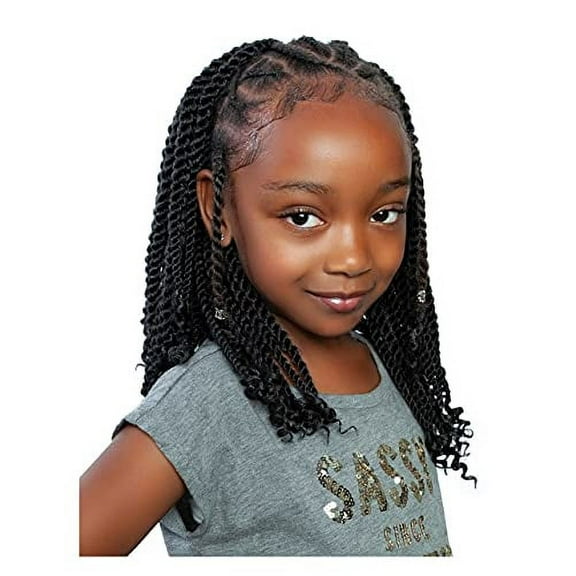 Mane Concept Afri-Naptural Pre-Stretched 6X KIDS I DEFINE EASY BRAID 30" - KBRD601 (1B Off Black)