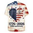 thumbnail image 6 of Yindaity Independence Day Shirts for Men American Flag USA 4th of July Men Women Boys Girls T-Shirt(Red,6XL), 6 of 6