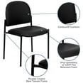 thumbnail image 2 of Comfort Black Vinyl Stackable Steel Side Reception Chair, 2 of 9