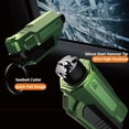 thumbnail image 3 of Car Safety Hammer Window Breaker Emergency Escape Tool, 2-in-1 Glass Breaker andSeatbelt Cutter Keychain for Vehicle, Portable Life-Saving Rescue Tool Green, 3 of 4