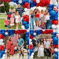 thumbnail image 4 of Bonropin 145pcs Red White and Blue Balloon Garland Kit for Nautical Party Baseball Theme Party Baby Shower Independence Day Veterans Memorial Day Party 4th of July Balloon Arch Decorations, 4 of 7