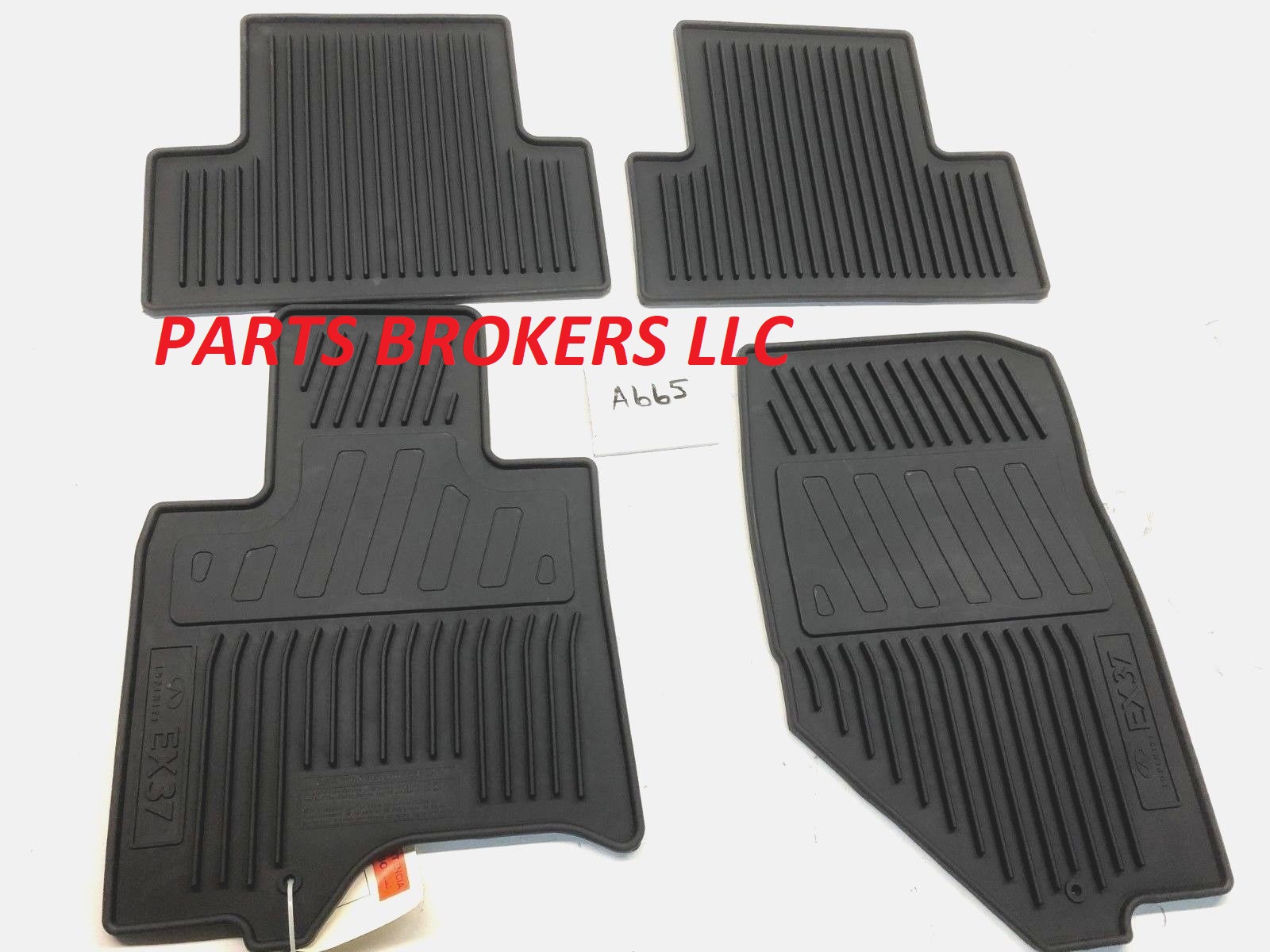 New OEM Infiniti EX37 EX35 Black Rubber 4 Piece Front Rear Floor Mats