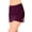Black Cherry, variant on Women's Side Slit Swim Skirt With Built-In Brief
