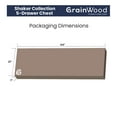 thumbnail image 5 of Grain Wood Furniture Shaker 5-Drawer Solid Wood Chest with an Expresso Finish, 5 of 8