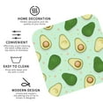 thumbnail image 3 of Honeii Avocado print Leather Coaster Set of 4, ideal for safeguarding your furniture from drinks spills and effortless cleanup-Square, 3 of 6