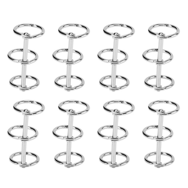 Anillos de carpeta pequeños, anillos de carpeta reutilizables, 3 anillos para cuaderno, anillos para hojas sueltas, diseño de primera clase