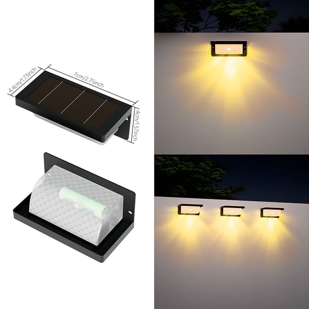 onlyliua ¡ ¡Ofertas Del Día Por Tiempo Limitado! Luces Solares para Exteriores, Luces de Pared para El Hogar, Diseño de Patio, Jardín, Balcón, Decoración de Paredes de Patio