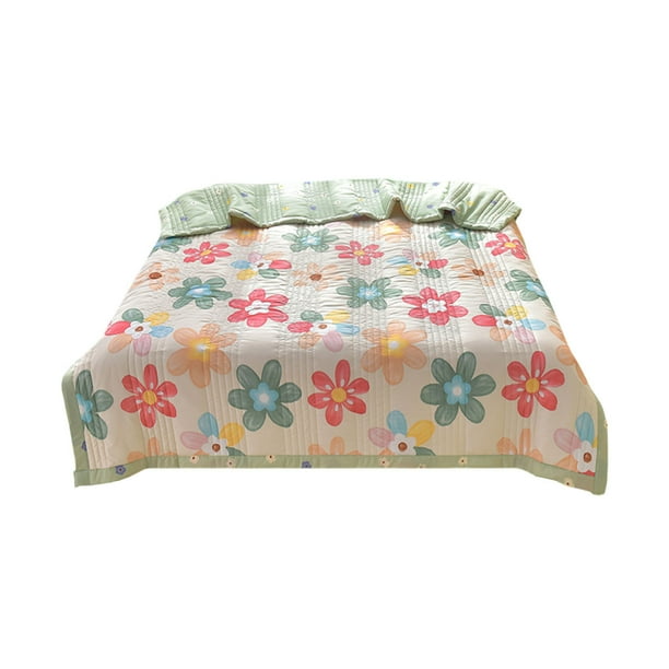 Manta Fresca para el Verano Verano Lavado Acondicionamiento Manta, Manta Fresca de Verano, Manta Delgada Lavable, Dormitorio de Dormitorio de Estudiantes de Núcleo, Manta de Verano