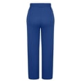 thumbnail image 7 of Sewkxo Womens Wide Leg Sweatpants High Waisted Baggy Pants Fashion Drawstring Athletic Joggers,Blue S, 7 of 7