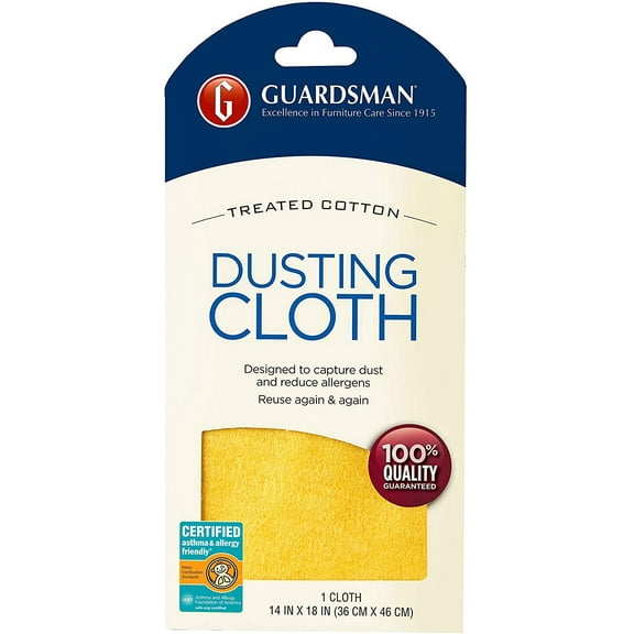 Guardsman Wood Furniture Dusting Cloths - 1 Pre-Treated Cloth - Captures 2x The Dust of a Regular Cloth, Specially Treated, No Sprays or Odors - 462100