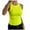Light Yellow, variant on Women's Strap Tank Top – High Neck Sleeveless Ribbed Backless Vest, Thick Strap Slim Fitted Racerback Summer Going Out Top