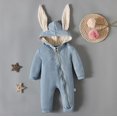 thumbnail image 2 of ZTKWD Easter Baby Clothes Baby Girl Boy Bodysuit Easter Romper Jumpsuit Bunny Ear Hooded Romper Jumpsuit 0-18M, 2 of 6