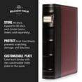 thumbnail image 4 of Bellagio-Italia CD/DVD Storage Binder - Burgundy - Leather - 96-Disc Capacity - Storage Organizer for DVDs, CDs, Blu Rays, & Video Games - Acid-Free Binder Organizer Sheets - 2 Pack, 4 of 6