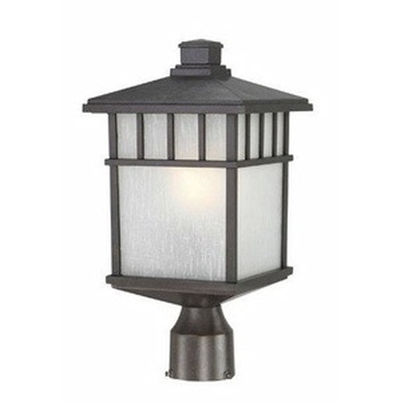 9116-34-Dolan Lighting-Barton 1-Light Post Mount-Olde World Iron Finish